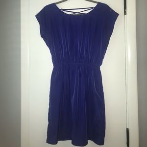 Short Sleeve Laced Back Dress